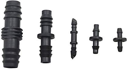 20pcs 3mm, 4mm, 8mm, 12mm Barbed Längsverbinder Schlauchkupplung Klempner Rohrfittings Verbindungsrohr Adapter 20 Pcs (Größe : NO.3)