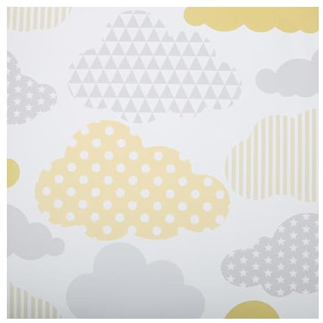 Clouds Wallpaper Yellow / Grey Graham and Brown 108267