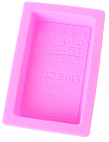 SUCHUANGUANG Stampo in Silicone per Torta di Mattoni d'oro, Fabbricazione Fatta a Mano, Stampo per Sapone a Forma di lingotto, Timbro per Album in Silicone