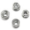 Pro Bamboo Kitchen 4pcs Track Nut Bicycle Bike Wheel Hub Axle Nuts M10 Rear Axle Nuts + M9 Front Axle Nuts Bicycle Accessories 7075 Aluminum Alloy Screw