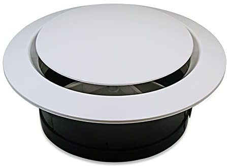 para Difusor de ventilación de aire acondicionado ABS rejilla ajustable salida de aire circular ABS aire acondicionado difusor de ventilación rejilla ajustable salida de aire redondo