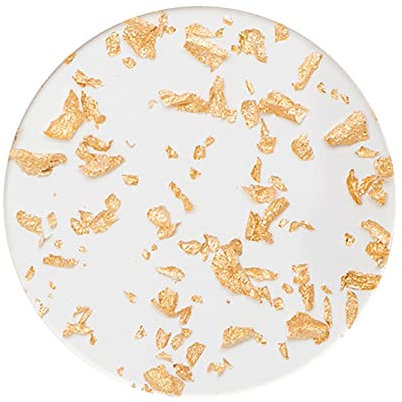 Sharplace sous-Verres pour Boissons, sous-Verres élégants en Feuille d'aluminium sous-Verres en Acrylique Transparent pour Table Basse en Bois, Dessous de Verre, Tour