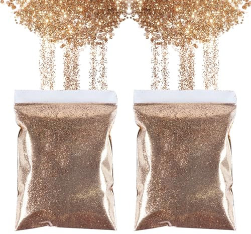 100g Glitter à Maquillage,Mince Brillant Glitter,Cosmétiques Glitter Fines,Poudre Paillettes Or pour Nail Art, pour Ongles Corps Visage Maquillage Décoration (Gold)