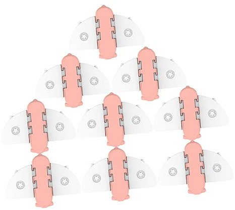 Angoily 9St Tür- und Fenstersicherung Torschloss Bolzen verriegeln Kette Flip-Latch-Schloss kinderschutz gehoerschutz Türsicherung für Babysichere Schiebetürschlösser Abs