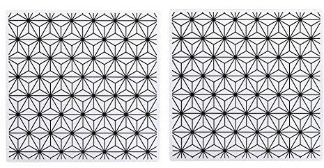 2PCS -Prägeordner, konkave konvexe Scrapbooking -Vorlage Quadrat -Präge -Maschine Vorlage geprägter Ordner für Handwerkskartenherstellung (EM198)