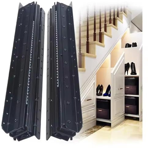 Glissiere Pour Tiroir Charge lourde,Glissiere Pour Plateau Coulissant,Coulisse Charge Lourde,2 glissières de tiroir,3 Pliage 500-1200mm,roulement à billes,capacité 120 kg,pour Tiroirs Coulisse