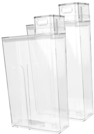 IMIKEYA 2Piezas Detergente Ropa Recargable Hermético Almacenamiento de Detergente Polvo Lavandería y Uso Diario