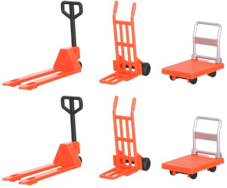 BESPORTBLE Miniature Stradali con Mini Transpallet e Carrelli Elevatori Educativo per Apprendimento Sicurezza