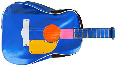 stickersquare Vintage Retro Handtasche Schultertasche Tasche Gitarrenform Frauen Studenten Rucksack 40 x 30 x 10 cm