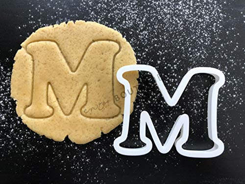 Alphabet Letters 3 Sizes Cookie Cutters Fondant Cake Decorating (Letter M, 4)
