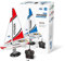 PLAY STEAM Voyager 280 RC Controlled Wind Powered Sailboat in Red - 17.5 Tall