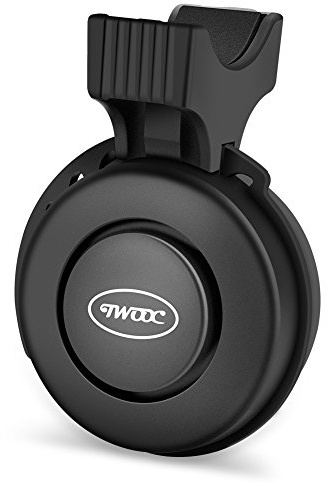 RiToEasysports Fahrradklingel, elektrische Fahrradglocken wasserdichte Fahrradhupe USB Wiederaufladbare Fahrradringglocke für 22-31,8 mm Lenkerfahrräder(schwarz) Fahrt