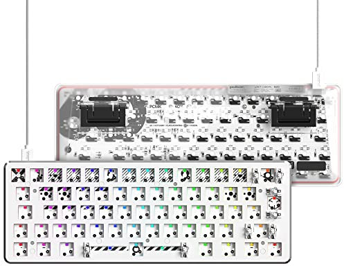Pulsar Gaming Gears - Teclado mecánico PCMK para juegos UK QWERTY Disposición intercambiable en caliente 60% (barebone, blanco)