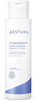 AESTURA ATOBARRIER365 HYDRO ESSENCE Feuchtigkeitsspendende Hautpflege, Beruhigende Gesichtsemulsion, Erste Pflegestufe, Milchige Essenz ohne Duftstoffe, Dermatologisch Getestet, 200ml