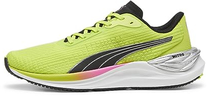 Puma Women Electrify Nitro 3 Wns Road Running Shoes, Lime Pow-Puma Black-Poison Pink, 42 EU