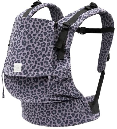 Stokke Limas Babytrage Flex, Leopard Liliac (OCS) - Full Buckle Babytrage - Drei Trageoptionen - Sicher für Babys von 1 Monat / 4 kg bis 20 kg