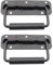 ORTAVA 2 Stück Klappgriff, Gefedert Kistengriff Kaltgewalzter Edelstahl, Hardware Boxen Bügelgriff, Koffergriff, Tragegriff Schwarz für Toolbox Tür (140mm)