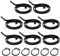 8 Pack Door Handle Spring Replacement Repair Kit, 2.25-Turn Coil 2.5mm Thick Lever on Rose Door Handle Springs Plus 6 Circlips Home Door Handle Internal Coil Repair Spring Replacement for Doors