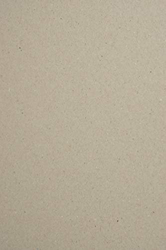 Netuno 20 Blatt Graupappe DIN A4 21 x 29,7 cm 1230g 2 mm Buchbinderpappe A4 Graukarton für Buchbinden Bastelarbeiten Modellbau Adventskalender Verpackungen Karten Bastelkarton Recycelte Pappe
