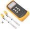 Digitales Thermometer, Fydun 6802II -50 ° C-1300 ° C Temperaturmesser Messgerät LCD Zweikanal Temperaturmessgerät mit 2 K-Typ Thermoelement Sensor Sonde 6802II -50 ° C-1300 ° C