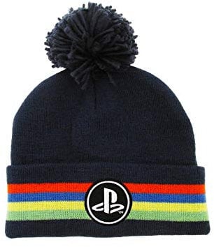 Marvel Playstation MÜTZE/Beanie SCHWARZ MIT BOMMEL NEU COOL