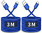 CLEEFUN USB C Cable (3M,2-Pack), Durable Braided Long USB A to Type C Fast Charging Phone Charger Lead Compatible with Samsung Galaxy Note 10 20 S10 S9 S8 S20 Plus A20e A40 A50 A70,PS5 Controller