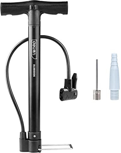 Diyife Standluftpumpe Fahrradpumpe, [160PSI Schnell Aufblasen] Ergonomische Anti-Leck Fahrrad Luftpumpe mit Kugelnadel, Aufblasbares Ventil, Automatisches Anpassungs Presta Schrader Ventil