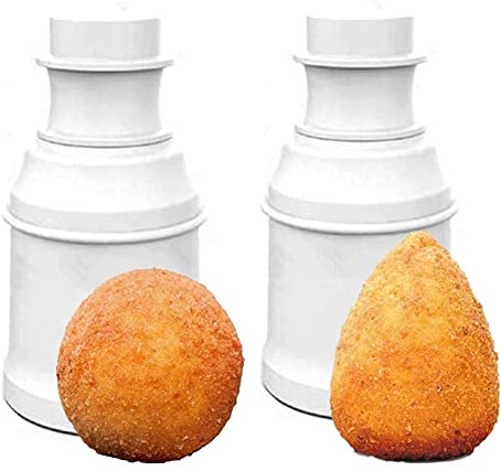 Arancini Maker, stampo per palline di riso fai da te, 160 g, multiuso, per frullati e farcite fatte in casa, strumento per sushi da cucina (cono + rotondo)