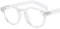 TECH-LINE-DIRECT FASHION ACCESSORIES Blue Light Blocking Round Glasses Retro Frame Clear Lens Vintage Glasses for Men Women (Clear)