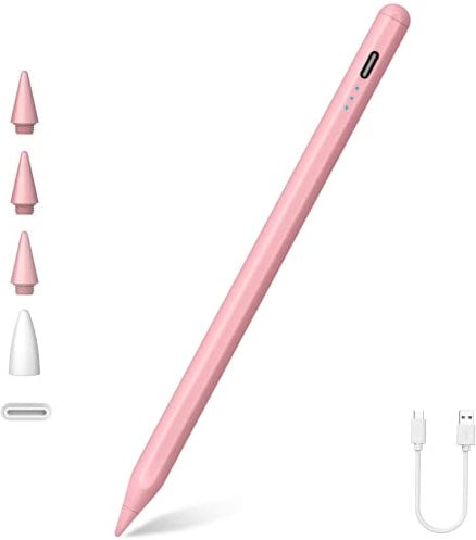 Pencil for Apple iPad(2018-2025), Fast Charge Stylus & Palm Rejection Tilt Sensitive Active Pen for iPad 11th/10th/9th-6th Gen, Pro 11/12.9/13 M4, Air 5th-3rd/M2 M3, Mini A17 Pro/6/5 Gen