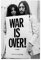 Leinwandposter War Is Over, Schlafzimmer, Dekoration, Sport, Landschaft, Büro, Raumdekoration, Geschenk, ohne Rahmen, 50 x 75 cm