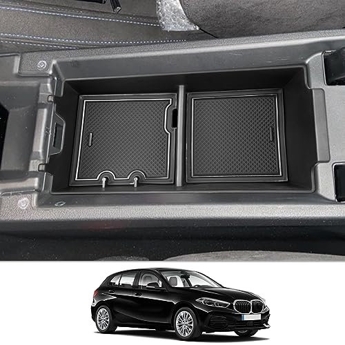 CDEFG Compatible avec BMW Série 1 F40 118i/ Série 2 F44 Gran Coupe 2019-2022 2023 Console centrale Boîte à gants Accoudoir Boîte de rangement multifonction Boîte de rangement Voiture Center Console