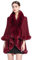 XJZHANG Faux Fur Fur Winter Cardigan Capan Cap-Wrap Shawl Chaille Chaeur Lurmude Plat Poncho Pervoir Survers