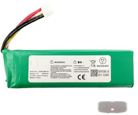 Aousavo Charge 3 2016 Batterie de rechange JBL Charge 3 2016 Compatible avec JBL Charge 3 Version 2016 Haut-parleur Bluetooth GSP1029102A GSP872693 03
