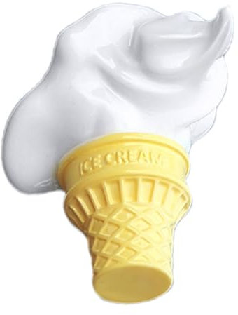 Kuxiptin Motorrad-Zubehör-Dekoration, Motorrad-Hut-Zubehör - Fallendes Eiscreme-Parodie-Motorrad-Ornament - Lustige Verzierung für Fahrrad-Auto-Armaturenbrett-Dekorationen