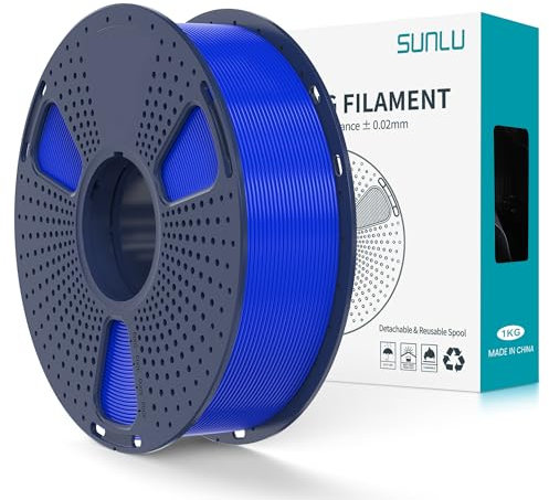 SUNLU PLA+2.0 Filament 1.75mm, Upgrade PLA Plus 3D Drucker Filament, Stärker und robuster, High Speed PLA+ Filament, Maßgenauigkeit +/-0,02mm, 1KG 3D Druck PLA+ Filament, Blau