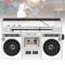 Classic 80s Style Retro CD Player Boombox with AM/FM Radio and Cassette Recorder for Family Gatherings and Travel - Portable Cassette Boombox, Support SD/USB Input