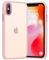 PuyaTeya Upgrade für iPhone X/XS Hülle, [Militärschutz] Stoßfest Schutzhülle Samtige Touch Matt Anti-Kratzen Anti-Glatte Anti Fingerabdruck Handyhülle für iPhone X/XS(Rosa)