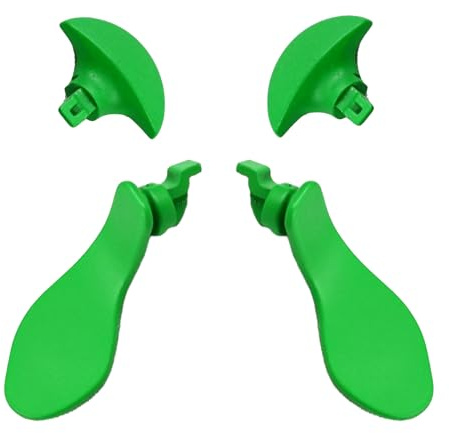 4 Pcs Back Paddle for PS5 Dual Sense Edge Wireless Controller, Green | Metallic Rear Paddles Trigger Buttons Replacement Parts for PlayStation 5 Edge Controller, Interchangeable Metal Rear Paddles