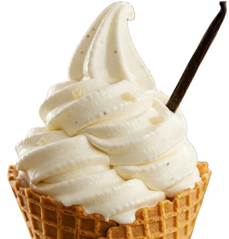Bazko Vanille Eispulver für Eismaschine | Softeispulver Speiseeispulver 4 kg für 12 kg Eis | 1:2 | Nur Wasser Hinzufügen | Cremig & Ergiebig