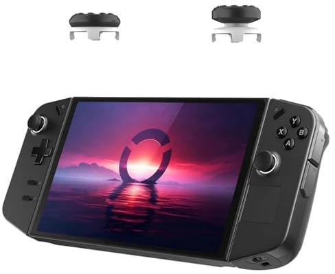 Hzxkqmil Joystick-Kappen Daumen Griffe Caps für Lenovo Legion Go, Thumbstick Griff Extender 1 Hoch-Rise & 1 Mittel-Rise Konkav Anti-Rutsch für Legion Go Handheld Controller (Schwarz)