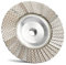 Disco lamellare diamantato 4 pollici M14 o 5/8-11 Adattatore in metallo con filettatura Diamantata Disco abrasivo Disco abrasivo elettrolitico diamantato(M14,200)