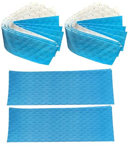 VILLCASE Lot de 10 Filtres Anti-graisse en Papier pour Hotte Aspirante Cuisine, 10 Cm X 90 Cm X 3 Mm, Bleu, Filtrage pour Hotte, Accessoire Adaptable Cuisine Domestique et Professionnelle