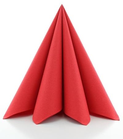 Sovie HORECA Servietten in Rot aus Linclass Airlaid, stoffähnliche Einwegservietten ideal für Hochzeit & Partys, 40 x 40 cm, 50 stück