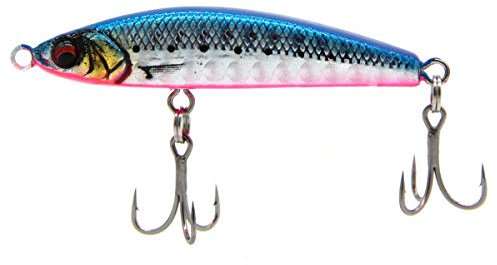 Savage Gear Gravity Bleistift - Micro Bleistift Köder für Wolfsbarsch, Makrele, Kabeljau, Weitwurf, flaches Profil für hervorragenden Halt im Wasser, Salzwasser Angelköder Pink Belly Sardine 5 cm
