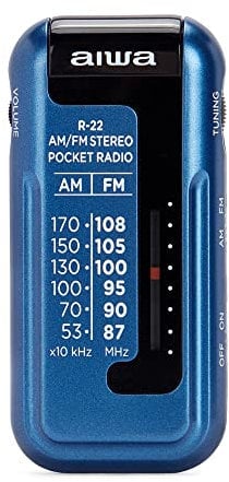 Radio Portátil Aiwa Am/FM Azul