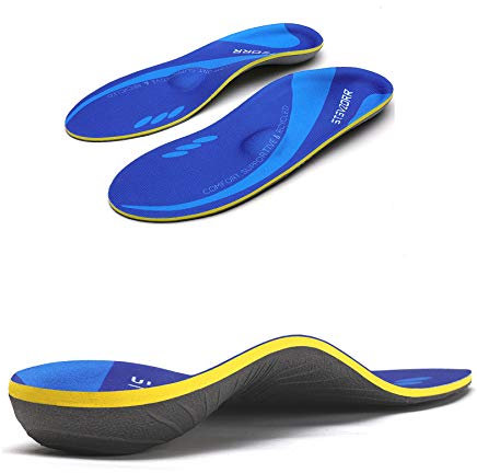 Orthotic Shoe Insoles Original with Arch Support Unisex- Relieve Metatarsal, Arch and Heel Pain(Size:UK-9,Length:11.02,Navy Blue)