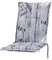 Kettler Polen KETTtex 0778 Auflage Mittellehner Florence grau Gemustert Schrift Sitzpolster 110x50x8 cm