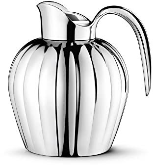 Georg Jensen - Thermoskanne - Bernadotte - Edelstahl - Farbe: Silber - 18,8 x 18,9 cm - 0,8 l