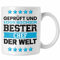 Trendation - Bester Chef Der Welt Geschenk Tasse für Chef Geburtstag (Weiß)